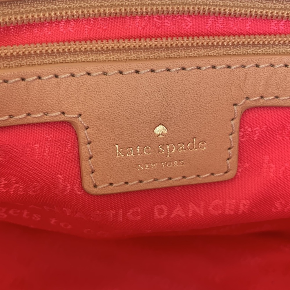 *LIKE NEW* Kate Spade Palm Fronds Print Tote - Picture 5 of 17